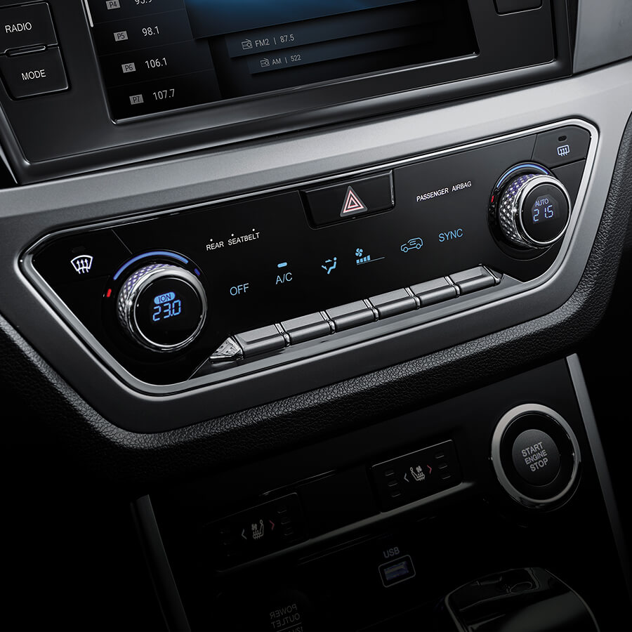 Dual zone climate control