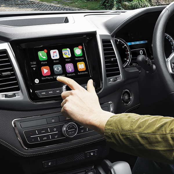ssangyong musso2021 apple carplay android auto