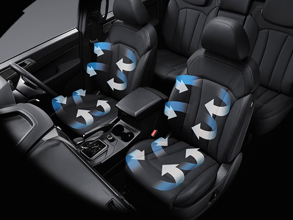 ssangyong musso2021 ventilated front seats