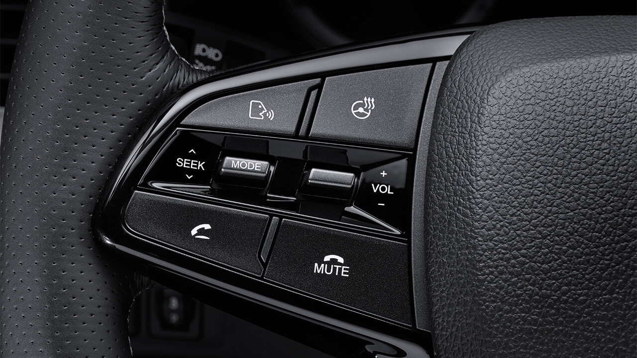 Steering wheel multifunction controls