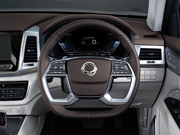 ssangyong rexton leather steering wheel